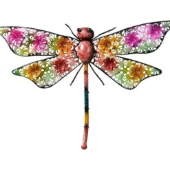 Decoris Tuindecoratie - libelle - metaal - 29 x 47 cm