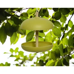 Decoris Vogelvoederplek - silo - hangend - bamboe - groen - 25 cm