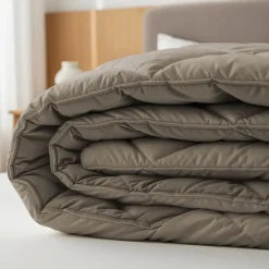 Dekbed zonder Overtrek Diamond 140x200 – Incl. Kussenslopen – Wasbaar – Kaki