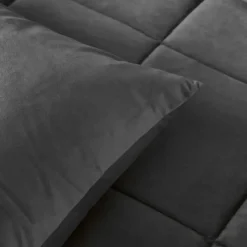Dekbed zonder Overtrek Velvet 140x200 – Superzacht & Wasbaar – Antraciet