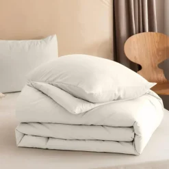 Dekbed zonder Overtrek 240x200 – Incl. Kussenslopen – Wasbaar – Crème