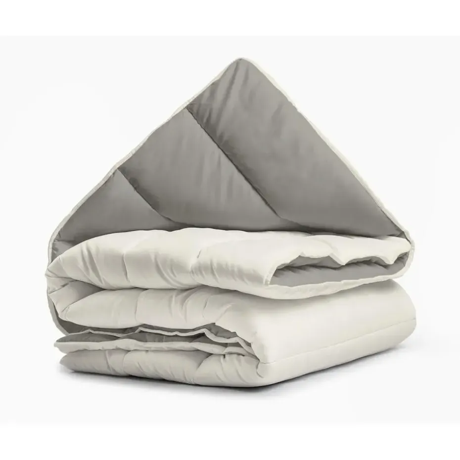 Dekbed zonder Overtrek 140x200 – Incl. Kussenslopen – Wasbaar – Crème/Kaki