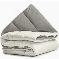 Dekbed zonder Overtrek 140x200 – Incl. Kussenslopen – Wasbaar – Crème/Kaki