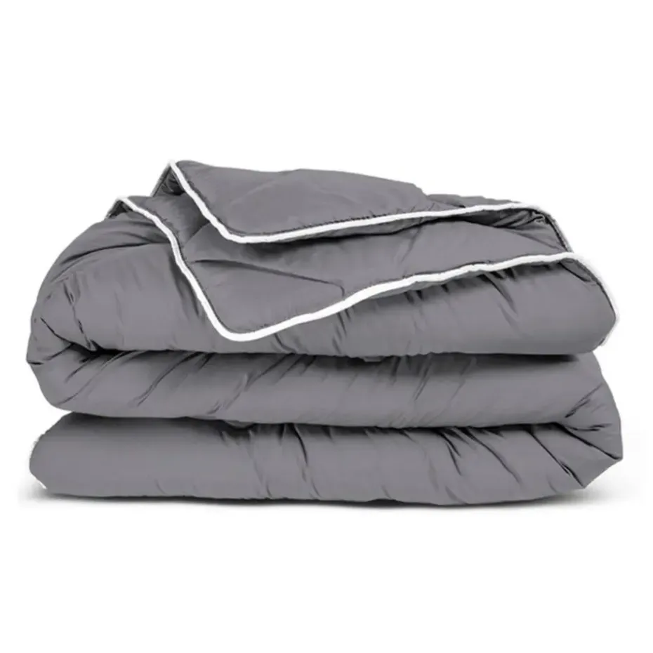 Dekbed zonder Overtrek 200x200 – Incl. Kussenslopen – Wasbaar – Antraciet