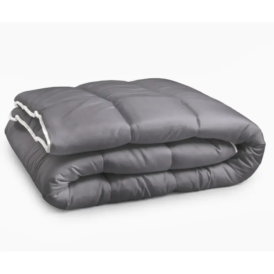 Dekbed zonder Overtrek 200x200 – Incl. Kussenslopen – Wasbaar – Antraciet