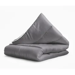 Dekbed zonder Overtrek 200x200 – Incl. Kussenslopen – Wasbaar – Antraciet