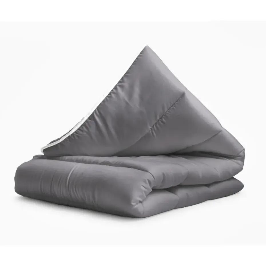 Dekbed zonder Overtrek 200x200 – Incl. Kussenslopen – Wasbaar – Antraciet