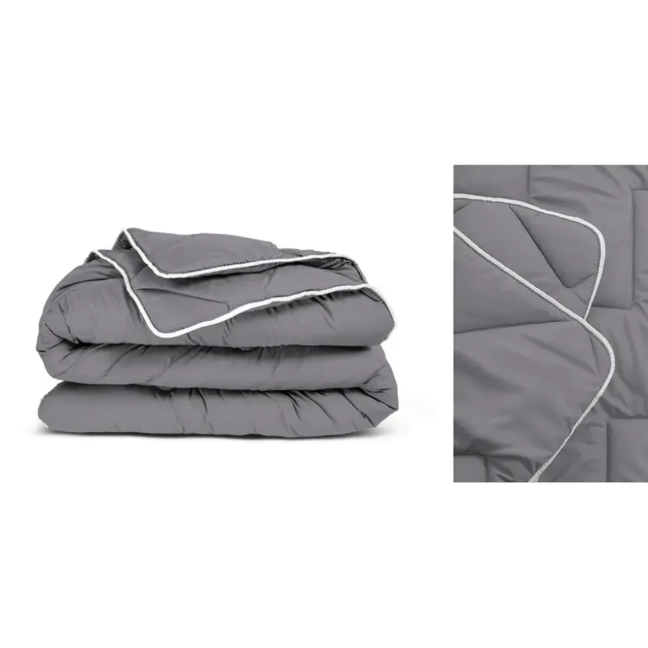 Dekbed zonder Overtrek 200x200 – Incl. Kussenslopen – Wasbaar – Antraciet