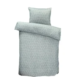 Dekbedovertrek Austin - grijsgroen - 140x200 cm