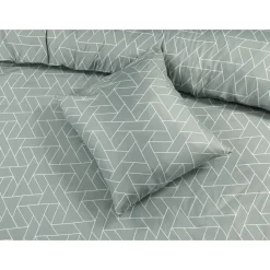 Dekbedovertrek Austin - grijsgroen - 140x200 cm