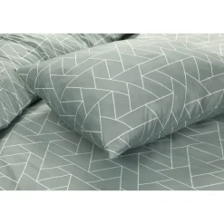 Dekbedovertrek Austin - grijsgroen - 140x200 cm