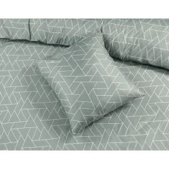 Dekbedovertrek Austin - grijsgroen - 140x200 cm