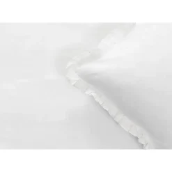 Dekbedovertrek Cato effen - wit - 200x200/220 cm