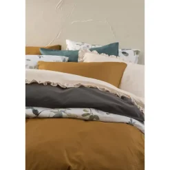 Dekbedovertrek Cato effen - roze - 140x200/220 cm