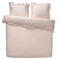 Dekbedovertrek Cato effen - roze - 240x200/220 cm