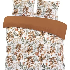 Dekbedovertrek Celina - wit/terra - 240x220 cm