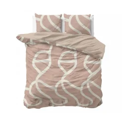 Dekbedovertrek Clay Contours 240x220 – Zacht Katoen – Incl. 2 Kussenslopen
