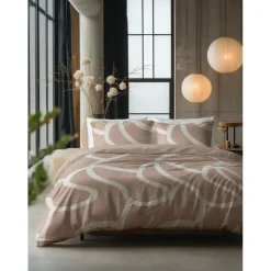 Dekbedovertrek Clay Contours 240x220 – Zacht Katoen – Incl. 2 Kussenslopen