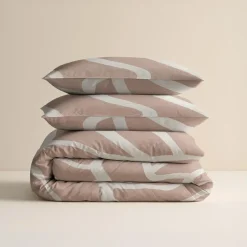 Dekbedovertrek Clay Contours 240x220 – Zacht Katoen – Incl. 2 Kussenslopen