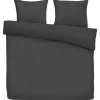 Dekbedovertrek Cozy Contour - antraciet - 200x220 cm