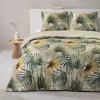Dekbedovertrek Fenna - zand/groen 240x220 cm