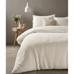 Dekbedovertrek Fur Teddy 240x220 – Fluweelzacht & Knus Design – Beige