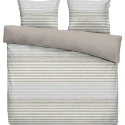 Dekbedovertrek Hidde - beige/blauw - 200x220 cm