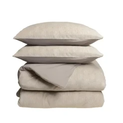 Dekbedovertrek Japandi 200x220 – Flanel Fleece – Zacht & Warm – Beige