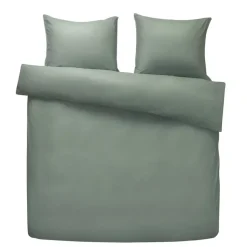 Dekbedovertrek Jorrit effen - groen - 200x200/220 cm