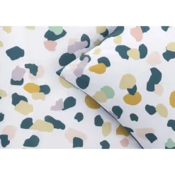 Dekbedovertrek Liv - wit/blauw - 140x200 cm