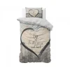 Dekbedovertrek Love to the Moon 140x220 – Zacht & Ademend – Incl. Kussensloop