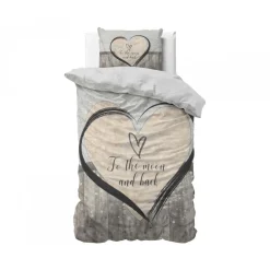 Dekbedovertrek Love to the Moon 140x220 – Zacht & Ademend – Incl. Kussensloop