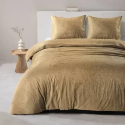 Dekbedovertrek Mason - oker - 240x220 cm