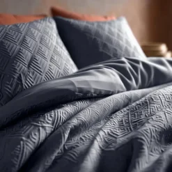 Dekbedovertrek Milano 240x220 – Fluweelzacht Uni Design – Antraciet