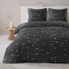 Dekbedovertrek Milou - zwart/wit - 240x220 cm