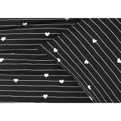 Dekbedovertrek Milou - zwart/wit - 200x220 cm