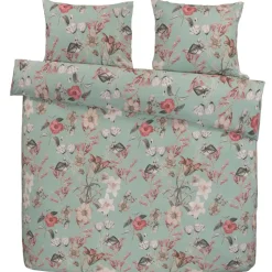 Dekbedovertrek Norah - groen - 200x200/220 cm