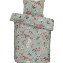 Dekbedovertrek Norah - groen - 140x200/220 cm