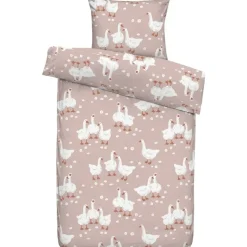 Dekbedovertrek Noya - roze - 140x200 cm