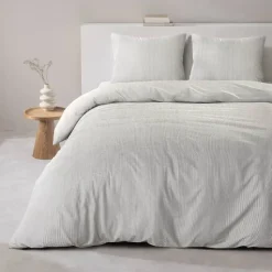 Dekbedovertrek Olivier - zand - 200x200/220 cm