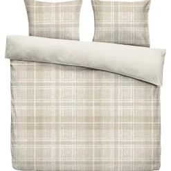 Dekbedovertrek Philip - zand/taupe - 200x200/220 cm