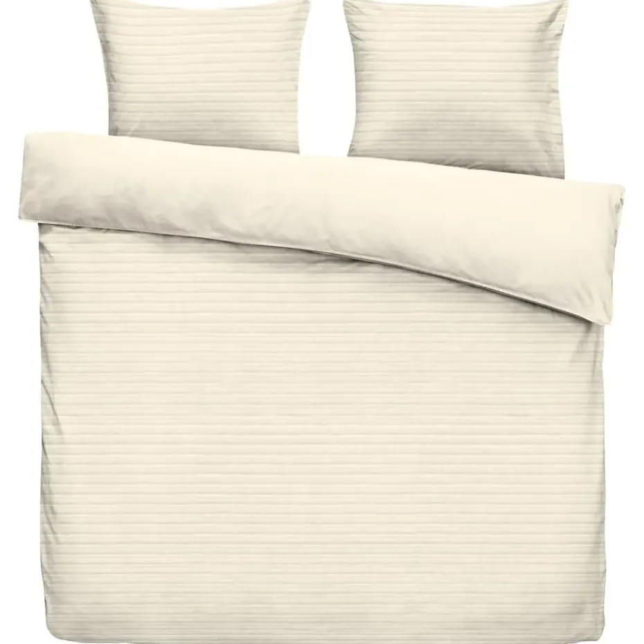 Dekbedovertrek Pluch Lines - off-white - 240x220 cm