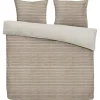 Dekbedovertrek Pluch Lines - zand - 240x220 cm