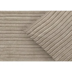 Dekbedovertrek Pluch Lines - zand - 240x220 cm