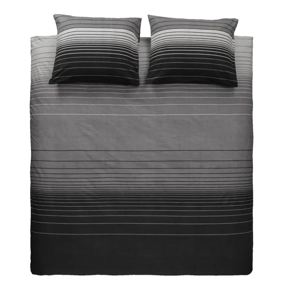 Dekbedovertrek Stockholm - antraciet - 240x200/220 cm