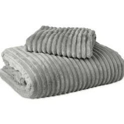 Dekbedovertrek Teddy Rib 240x220 – Fluweelzacht & Knus Design - Grijs