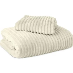 Dekbedovertrek Teddy Rib 140x220 – Fluweelzacht & Knus Design - Beige