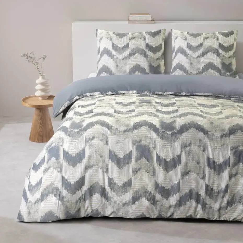 Dekbedovertrek Viggo - blauw - 240x220 cm