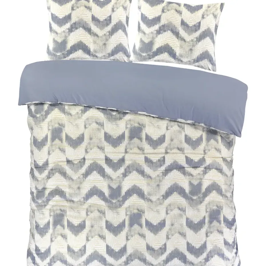 Dekbedovertrek Viggo - blauw - 240x220 cm