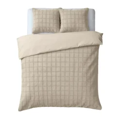 Dekbedovertrek 240x220 – Furry Check Design & Zacht Warm Fleece